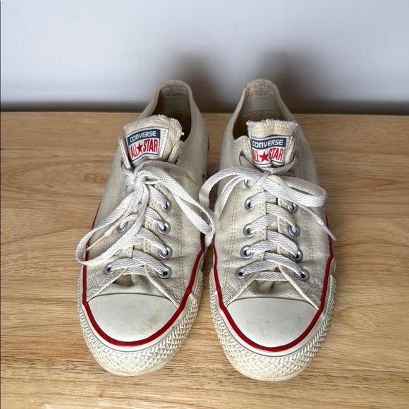 Converse All Star Converse Skateboarding Low Top Mens 7.5 Womens 9.5 Off White - Picture 1 of 14